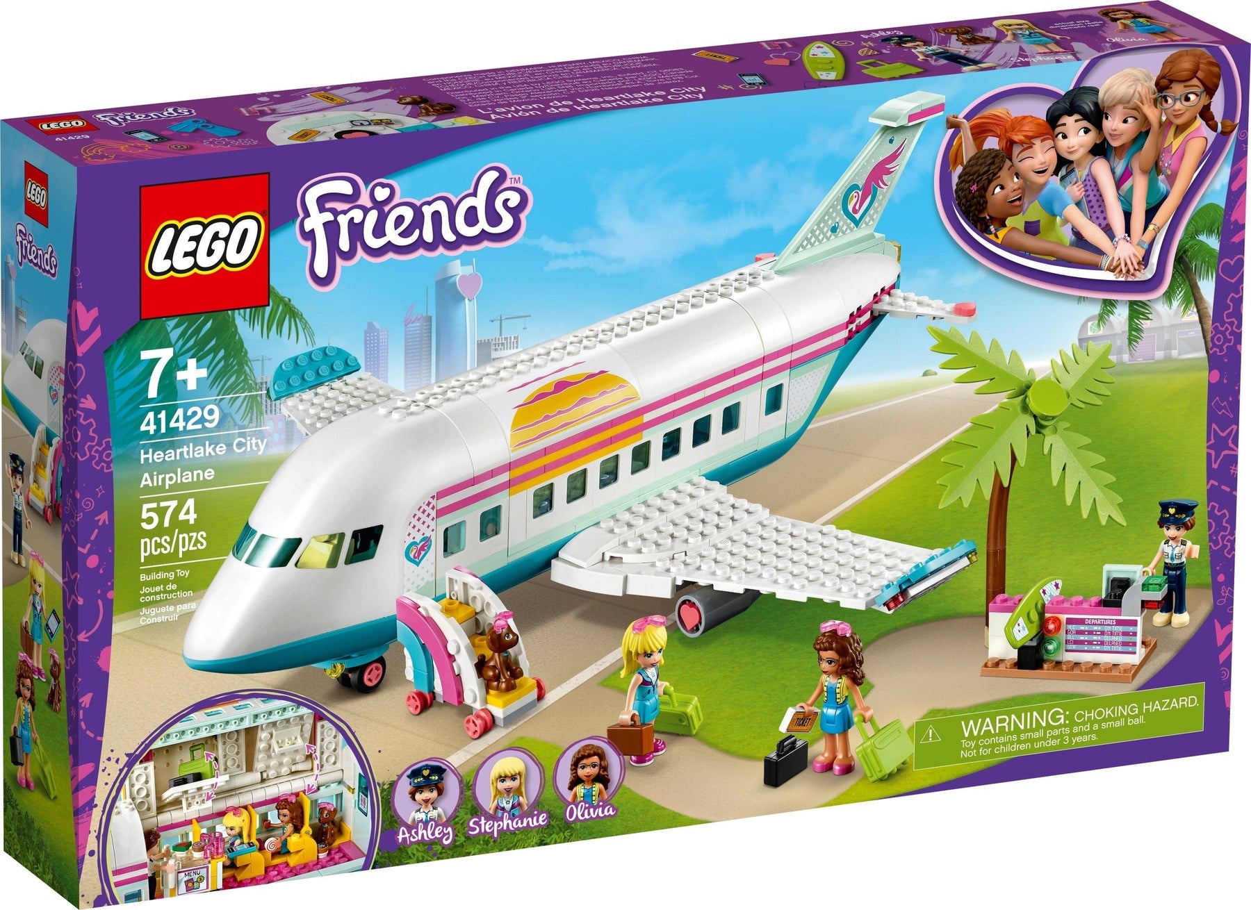 LEGO 41429 Heartlake City Airplane Toy Travel Playset - SuperSaverAU - view 1