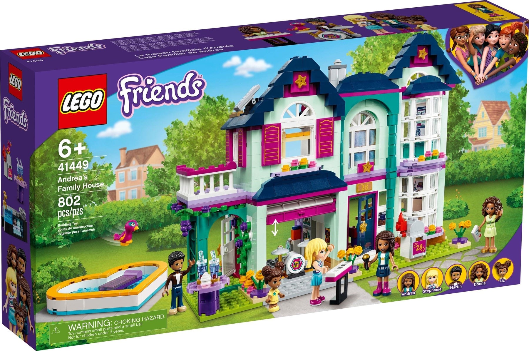 LEGO 41449 Andrea's Family House: Creative Fun for Kids - SuperSaverAU - view 1