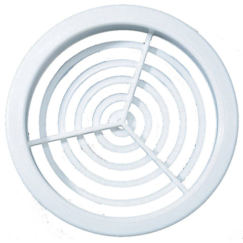 Haron 76mm White Round Eave Vent 2 Pack - Plastic - Easy Installation - SuperSaverAU - view 1