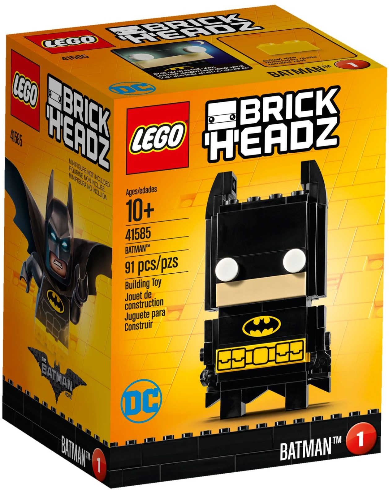 LEGO 41585 Batman BrickHeadz Building Kit - SuperSaverAU - view 1