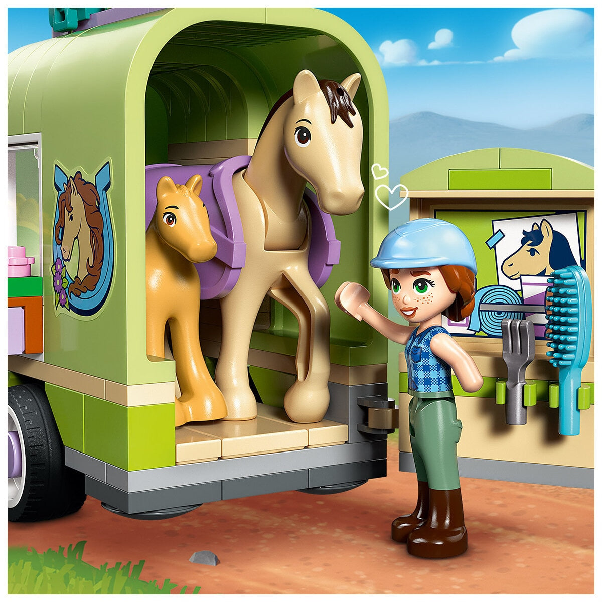 LEGO Friends Horse & Baby Foal Trailer 42695