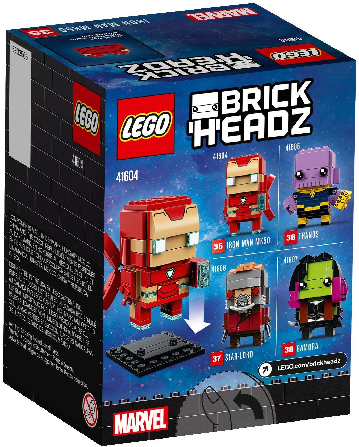 LEGO 41604 Iron Man MK50 BrickHeadz - Avengers Infinity War - SuperSaverAU - view 4