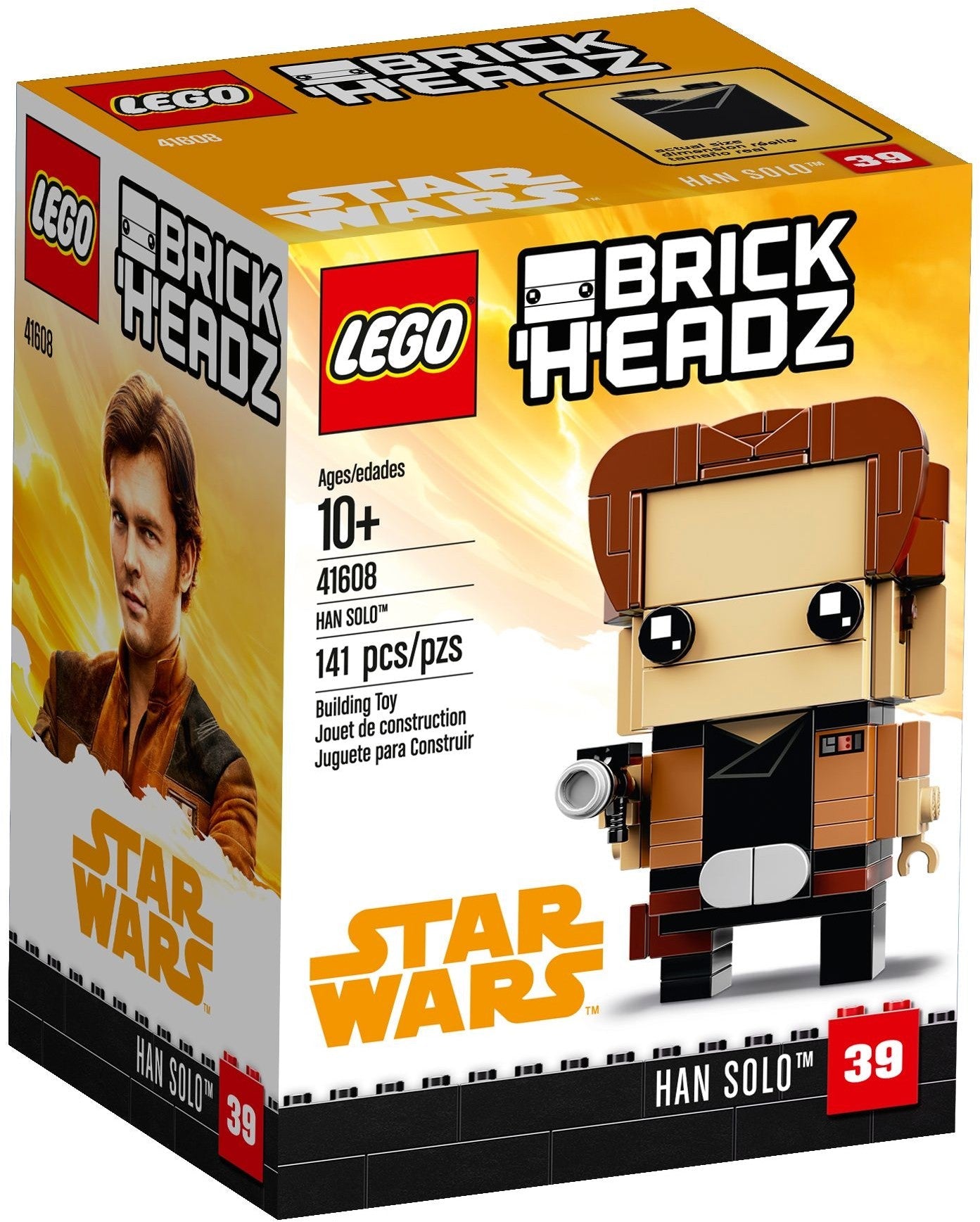 LEGO 41608 Han Solo BrickHeadz Star Wars Building Kit - SuperSaverAU - view 1