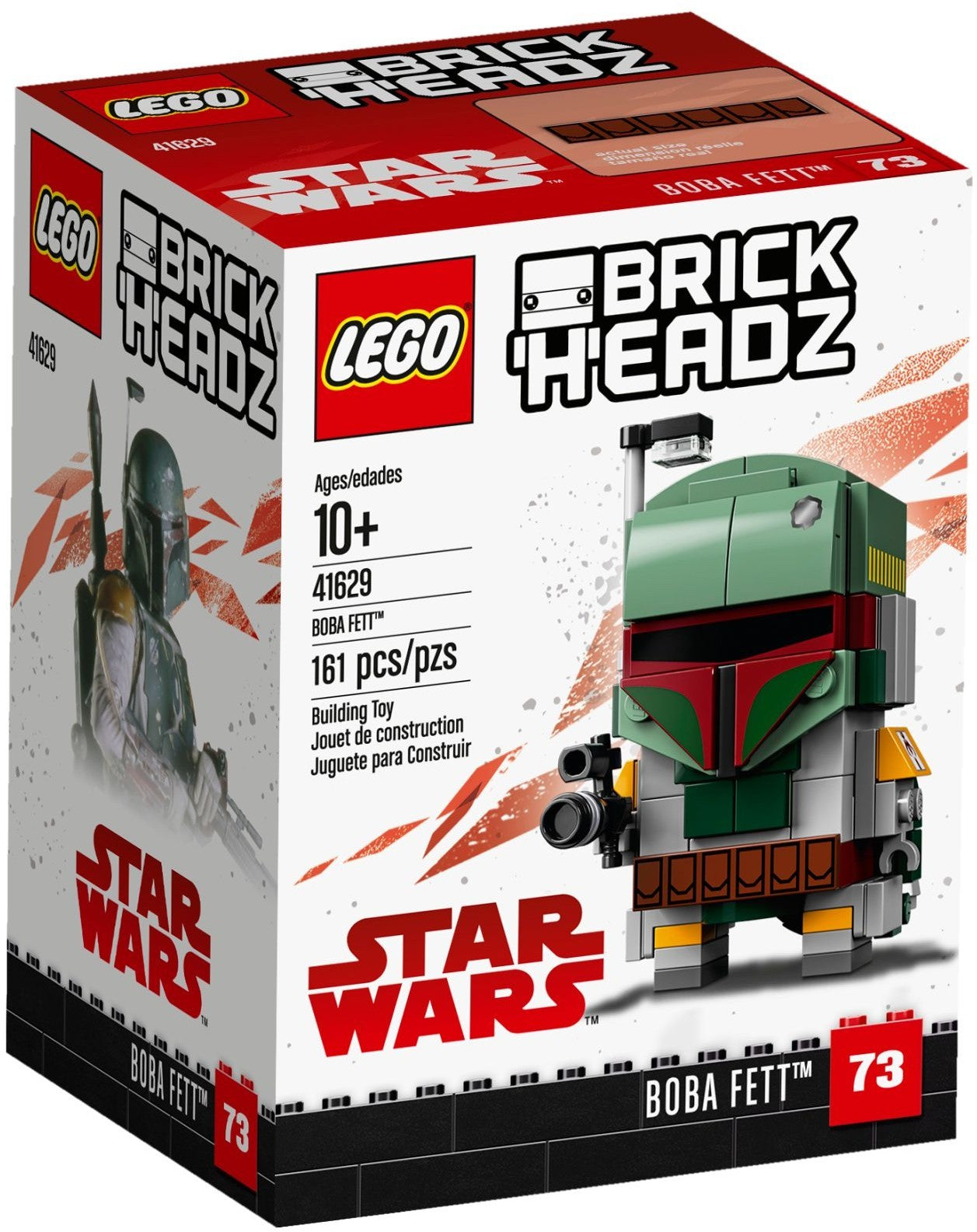 LEGO 41629 Boba Fett BrickHeadz Star Wars Building Kit - SuperSaverAU - view 1