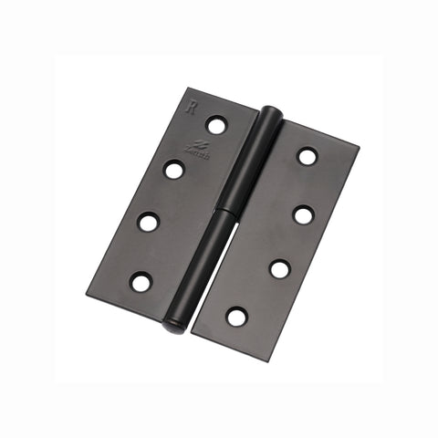 Lane 100 x 75 x 1.6mm Matte Black Steel Right Hand Lift Off Hinge 2 Pack