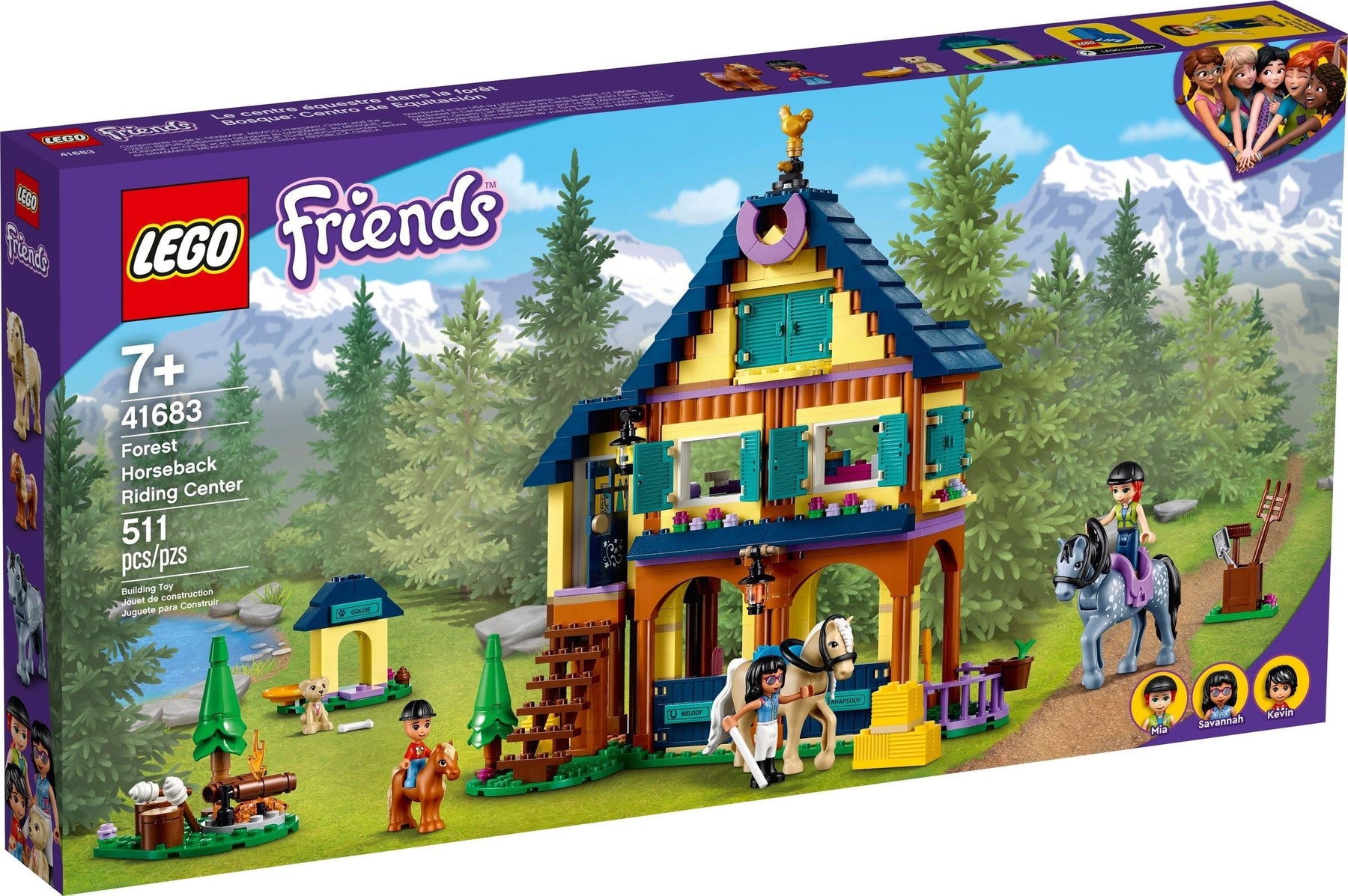 LEGO 41683 Forest Horseback Riding Center & Ranch Playset - SuperSaverAU - view 1