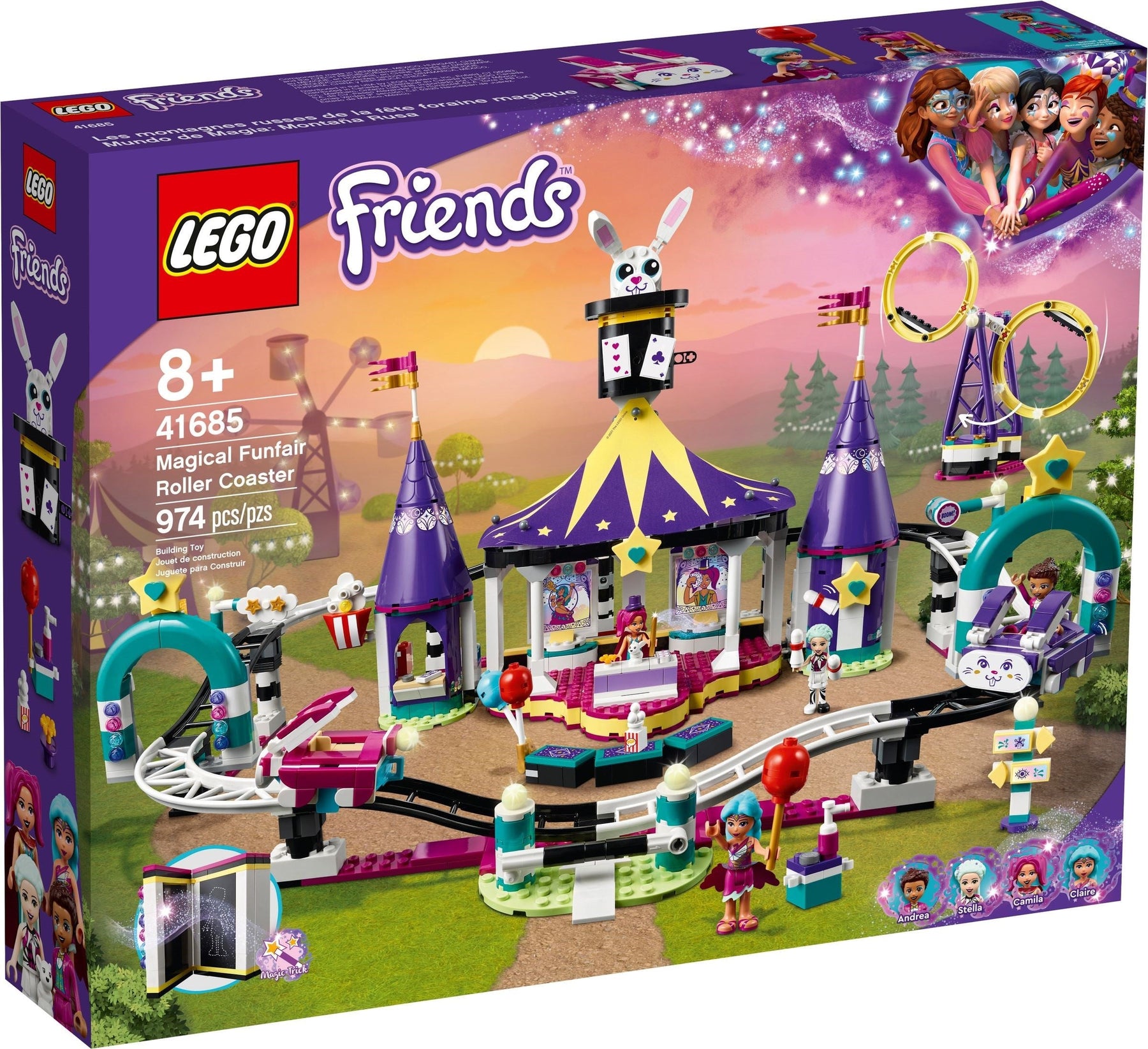 LEGO 41685 Magical Funfair Roller Coaster: Carnival Thrill Ride - SuperSaverAU - view 1