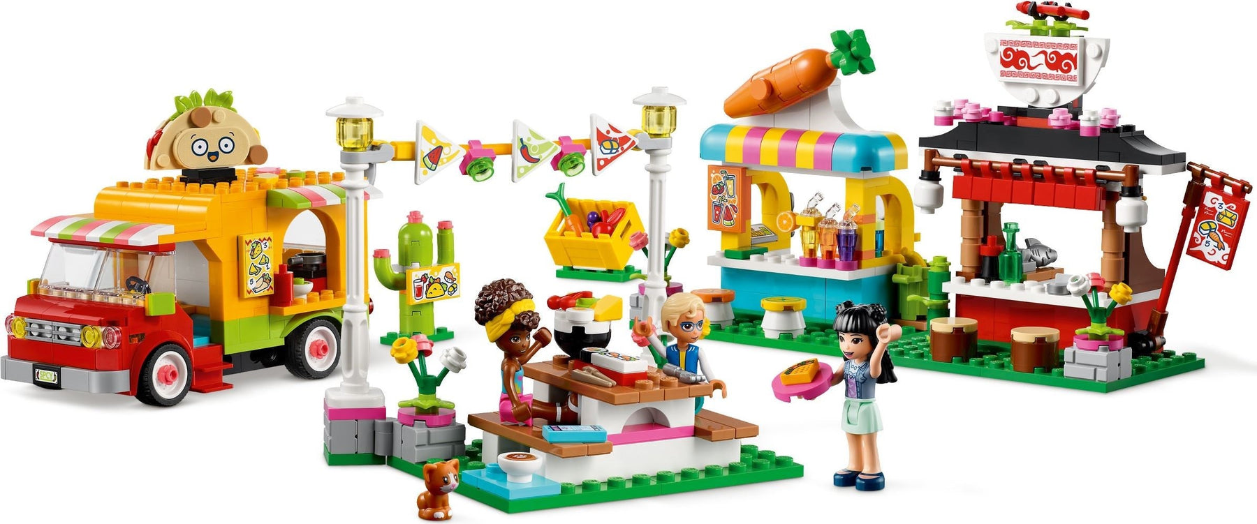 LEGO 41701 Friends Street Food Market Playset - SuperSaverAU - view 5