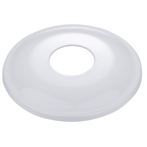 Kinetic 15mm White Steel Cover Plate, 1/2" BSP 10mm Rise