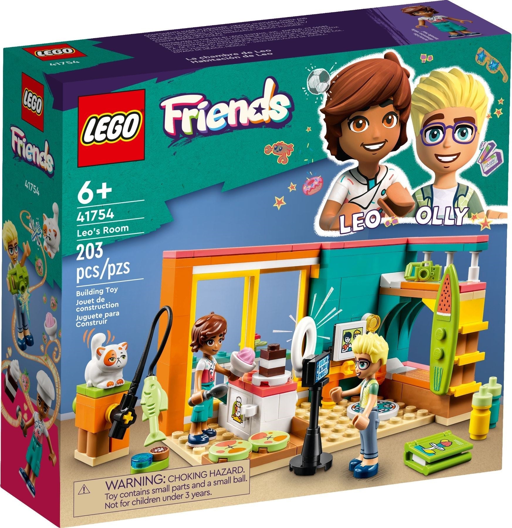 LEGO 41754 Leo’s Room – Fun LEGO Friends Bedroom Set - SuperSaverAU - view 1