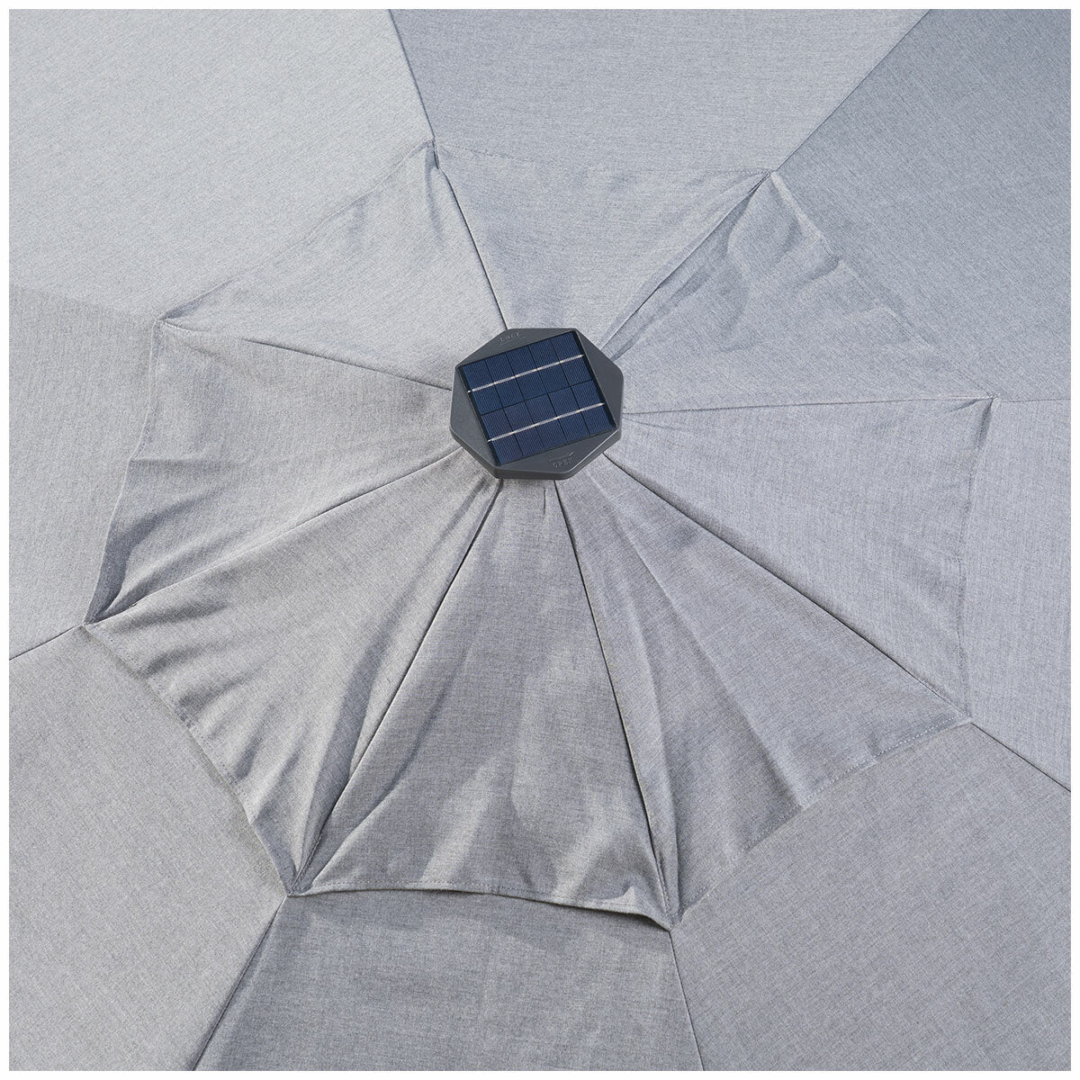 SunVilla Graphite LED Market Umbrella 3M