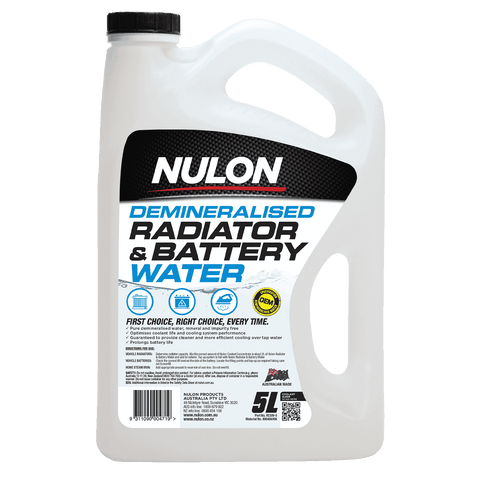 Nulon Radiator and Battery Water 5L Demineralised Top-Up