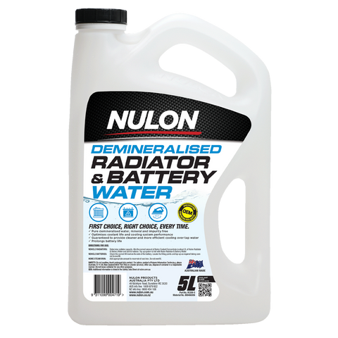 Nulon Radiator and Battery Water - 5L - Prevents Overheating - Reduces Corrosion - SuperSaverAU - view 1