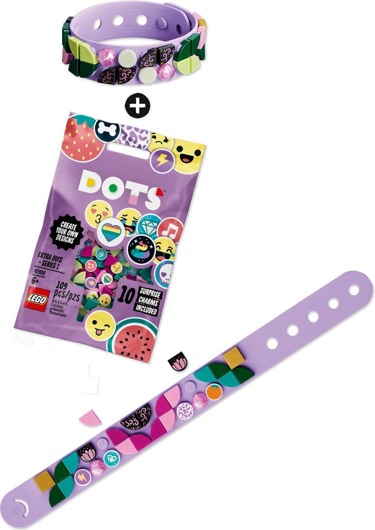 LEGO 41917 DOTS Magic Forest Bracelet - DIY Craft Kit - SuperSaverAU - view 4