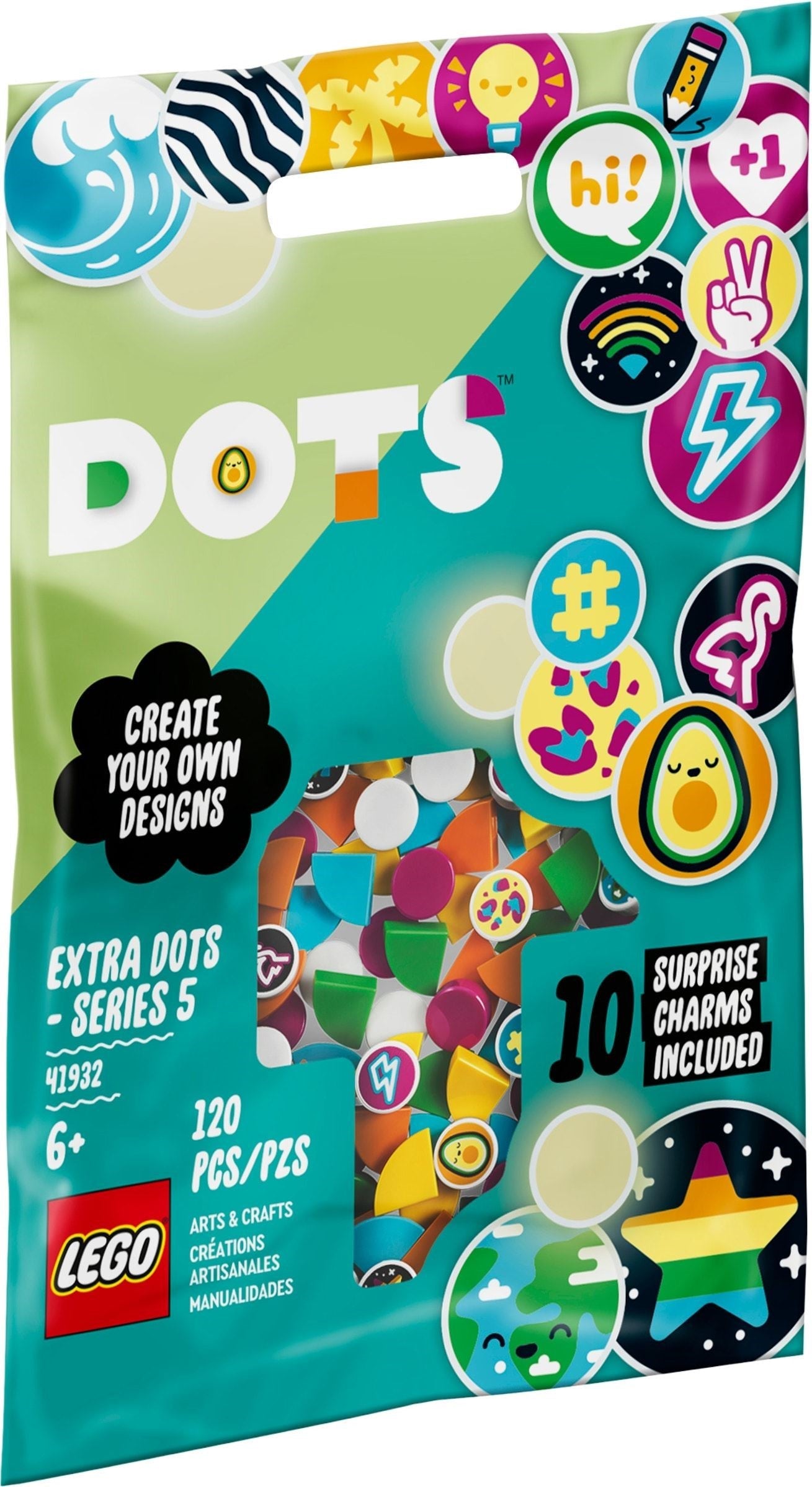 LEGO 41932 Extra DOTS - Series 5: Tropical Tiles & Glow-in-the-Dark - SuperSaverAU - view 1