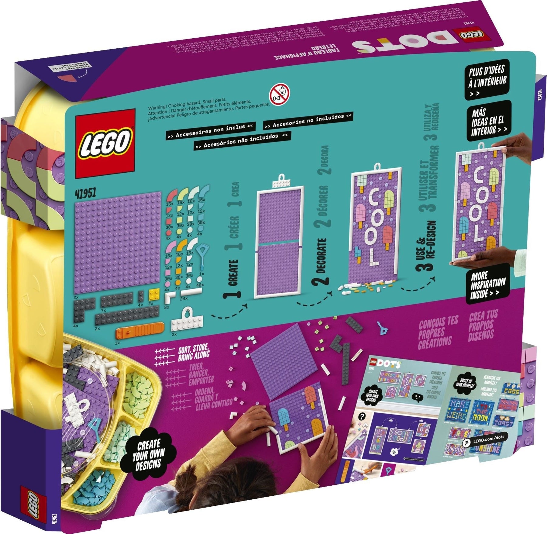 LEGO 41951 Message Board - DIY Craft Kit for Kids - SuperSaverAU - view 2