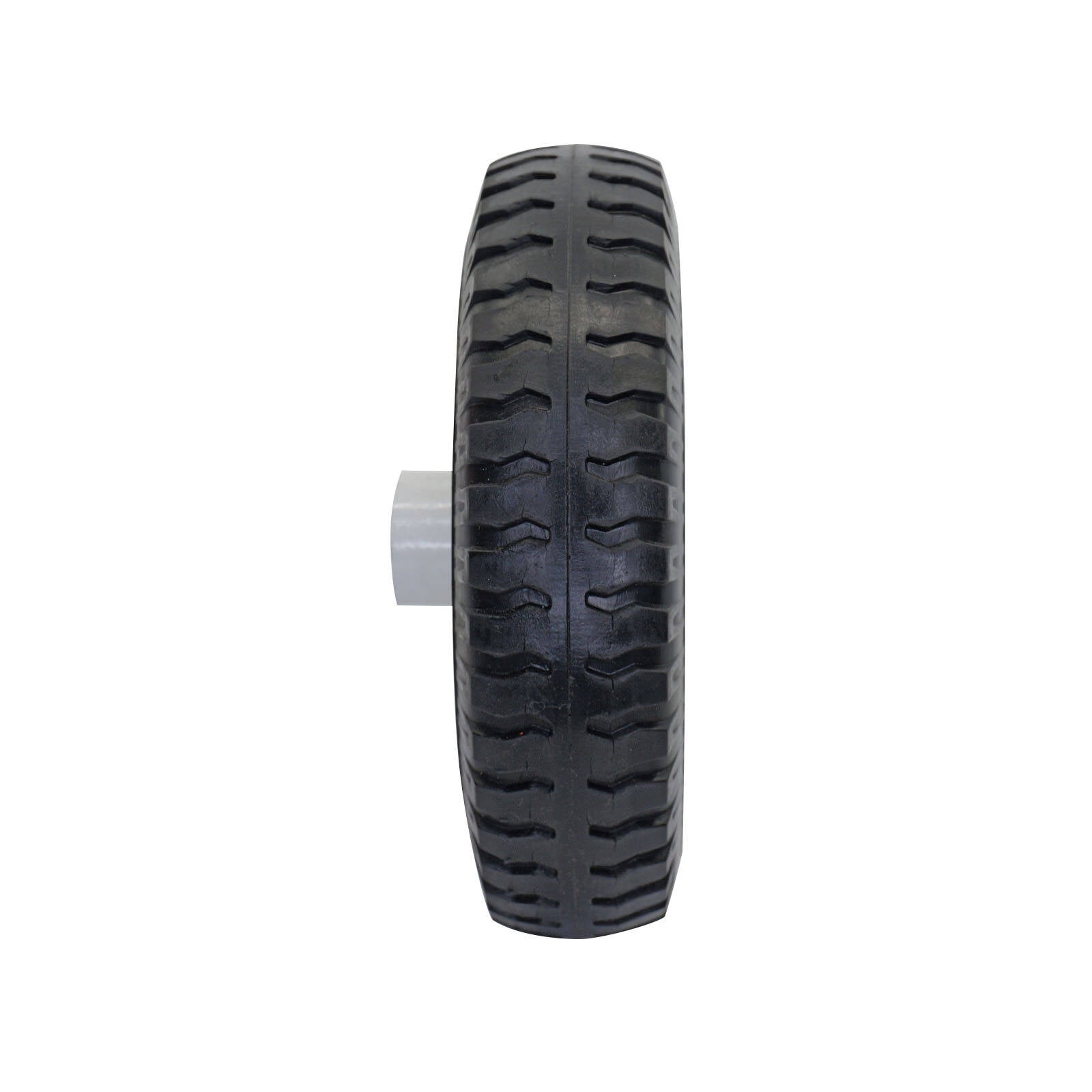 Easyroll 250 x 4" Flat Free Wheel, 5/8" Bearing, Offset Steel Hub, 80kg