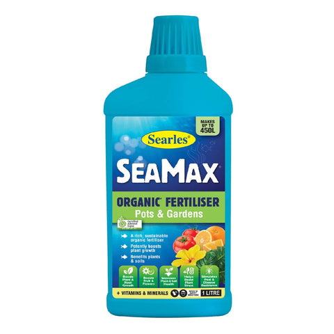 Searles SeaMax Liquid Organic Fertiliser 1L - 100% Organic - Blue - Enhances Growth - SuperSaverAU - view 1