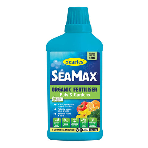 Searles 1L Seamax Liquid Organic Fertiliser, Water Soluble for Vegetables