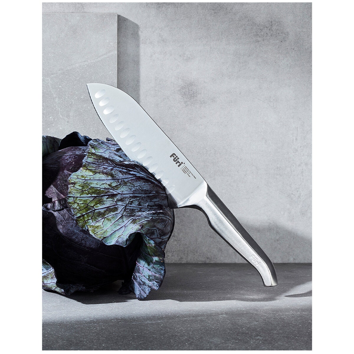Furi Pro Stone Snow Terrazzo Seven Piece Knife Block Set - 25 Year Warranty, 4.8kg - 41511