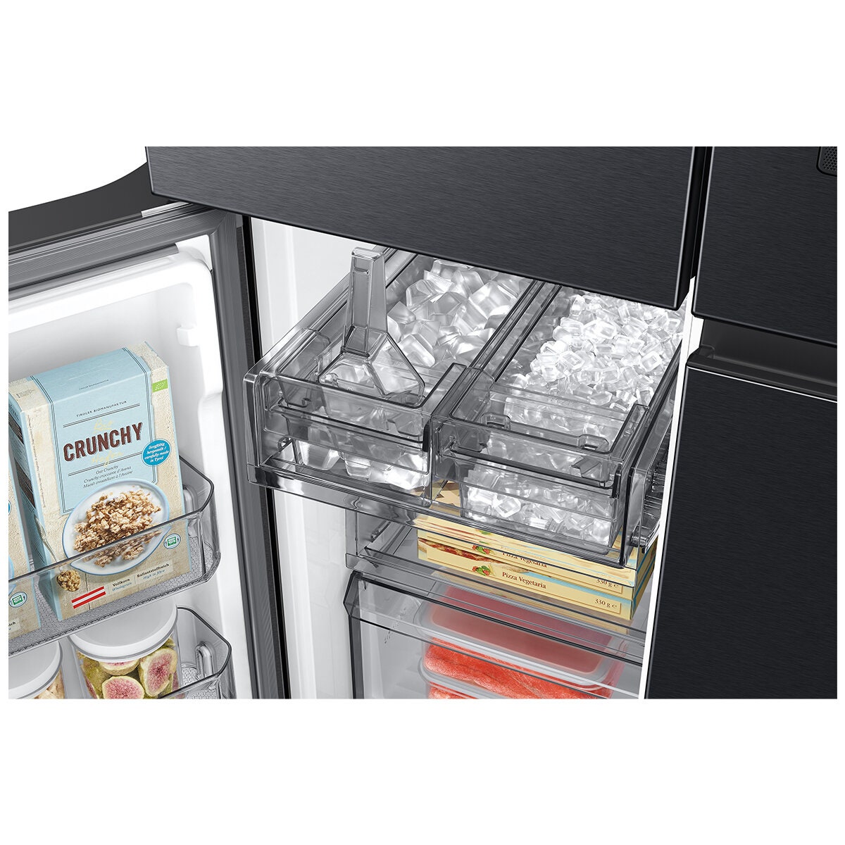 Samsung 809L AI Family Hub French Door Fridge - Matte Black, Dual Auto Ice Maker - SRF9800BFH