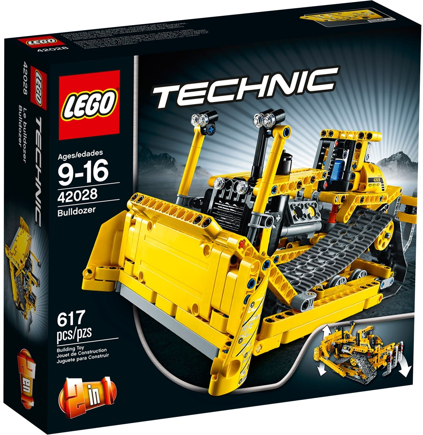 LEGO 42028 Bulldozer & Trench Digger 2-in-1 Set - SuperSaverAU - view 1