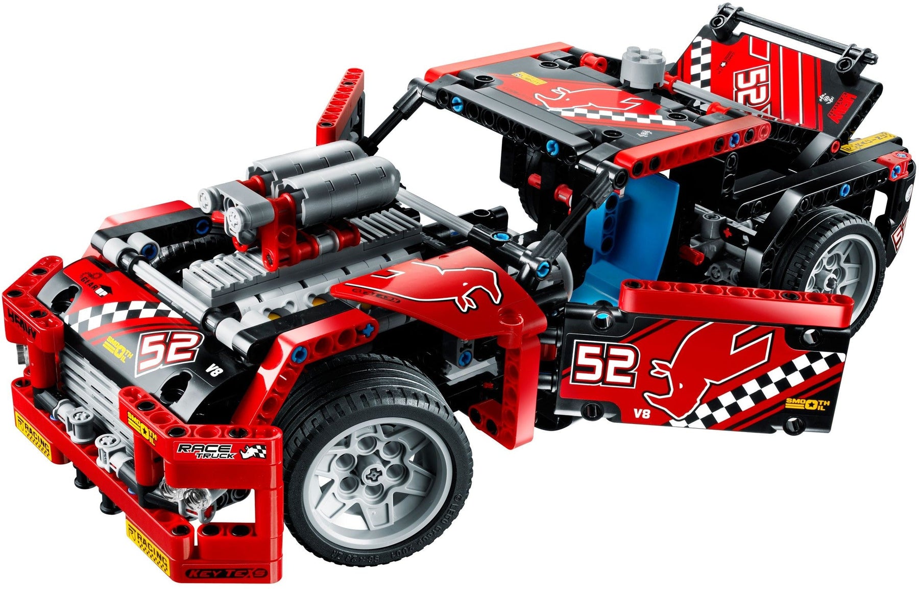 LEGO 42041 Race Truck: Build & Race a Powerful V8 Engine - SuperSaverAU - view 4