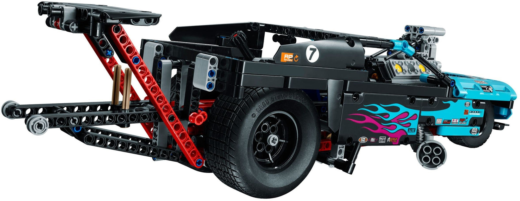 LEGO 42050 Drag Racer: Build & Race a Wheelie King! - SuperSaverAU - view 3