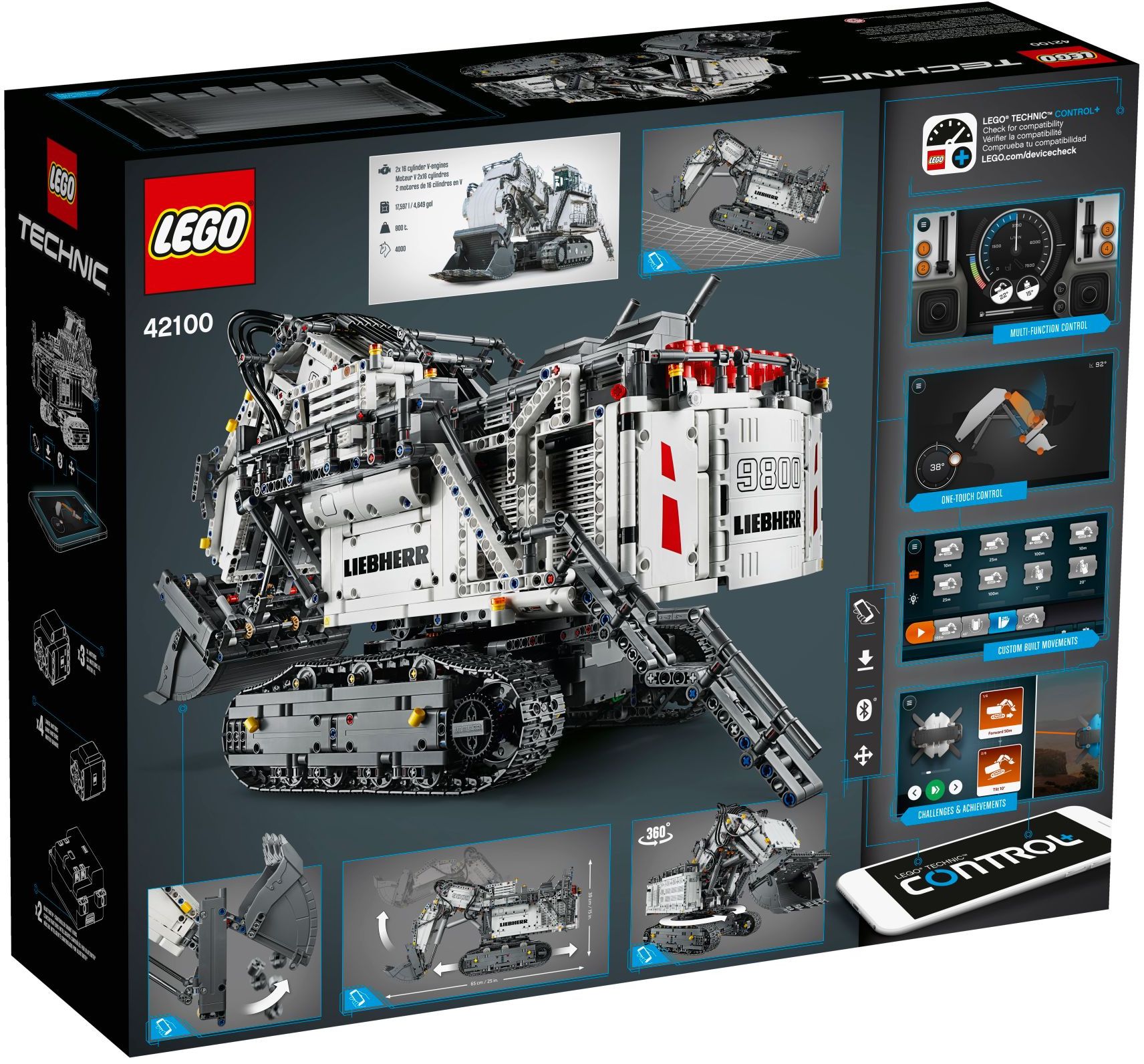 LEGO 42100 Liebherr R 9800 Excavator - Technic App-Controlled - SuperSaverAU - view 7