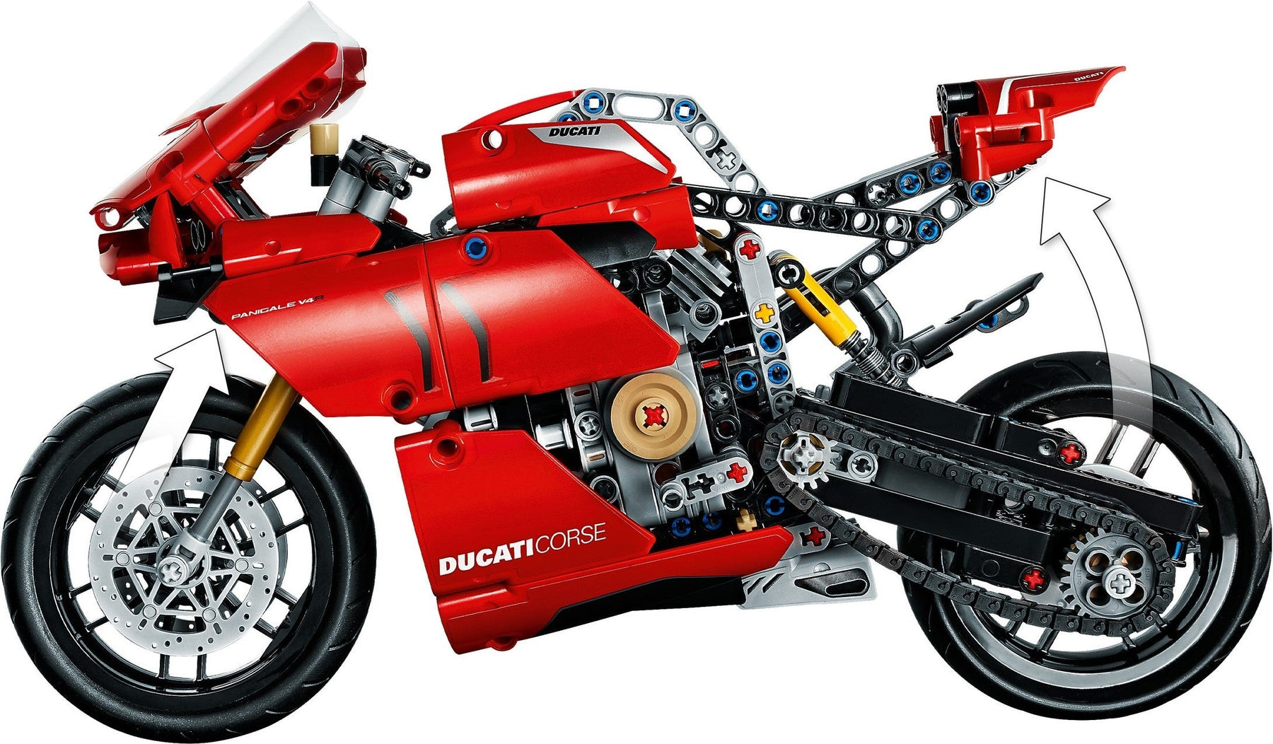 LEGO 42107 Ducati Panigale V4 R Model Motorcycle Kit - SuperSaverAU - view 6
