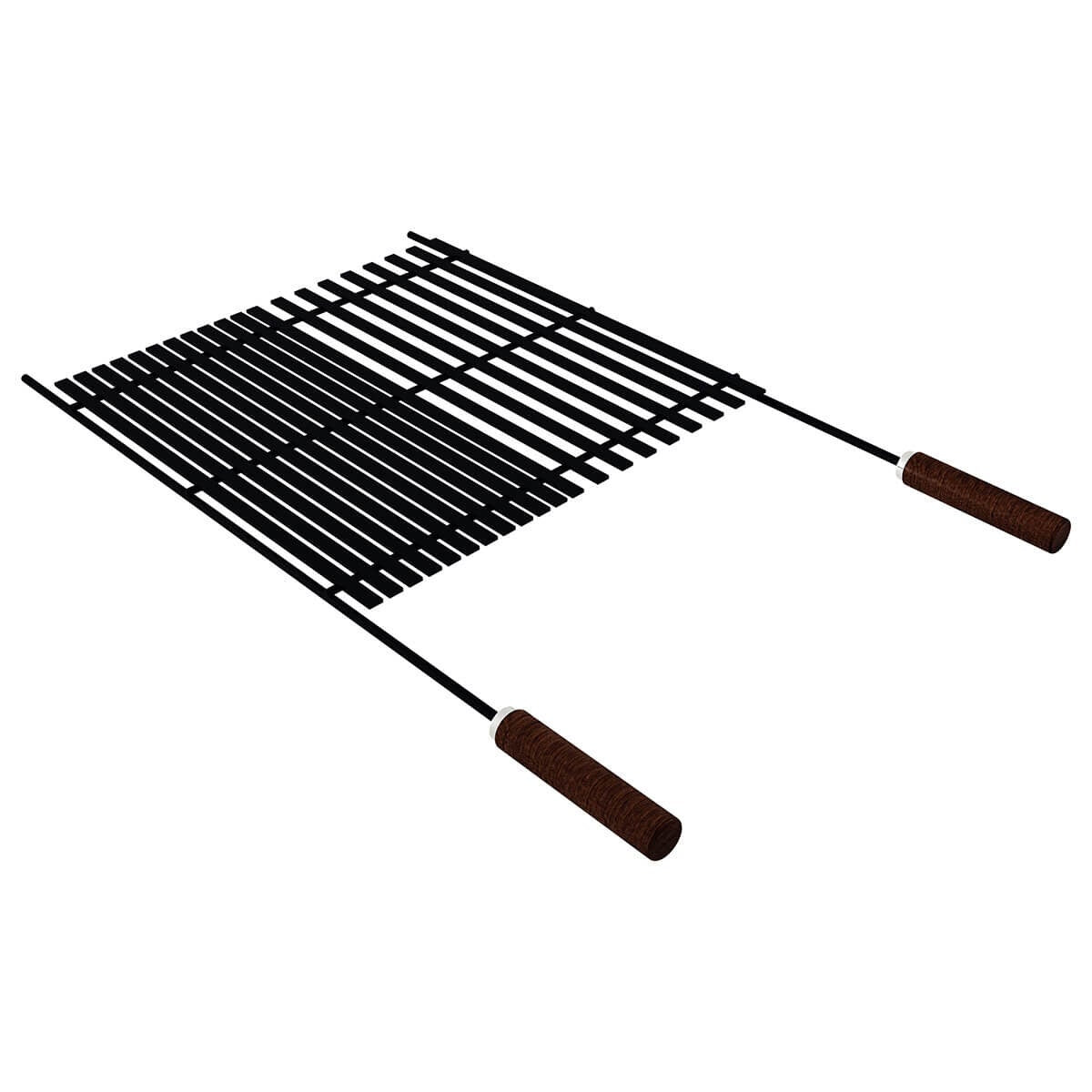 Tramontina Churrasco Black BBQ Grill - Nitrocarburized Carbon Steel - Wood Handles - 26494000