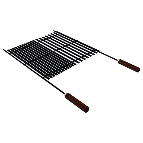 Tramontina Churrasco Black BBQ Grill - Nitrocarburized Carbon Steel - Wood Handles - 26494000