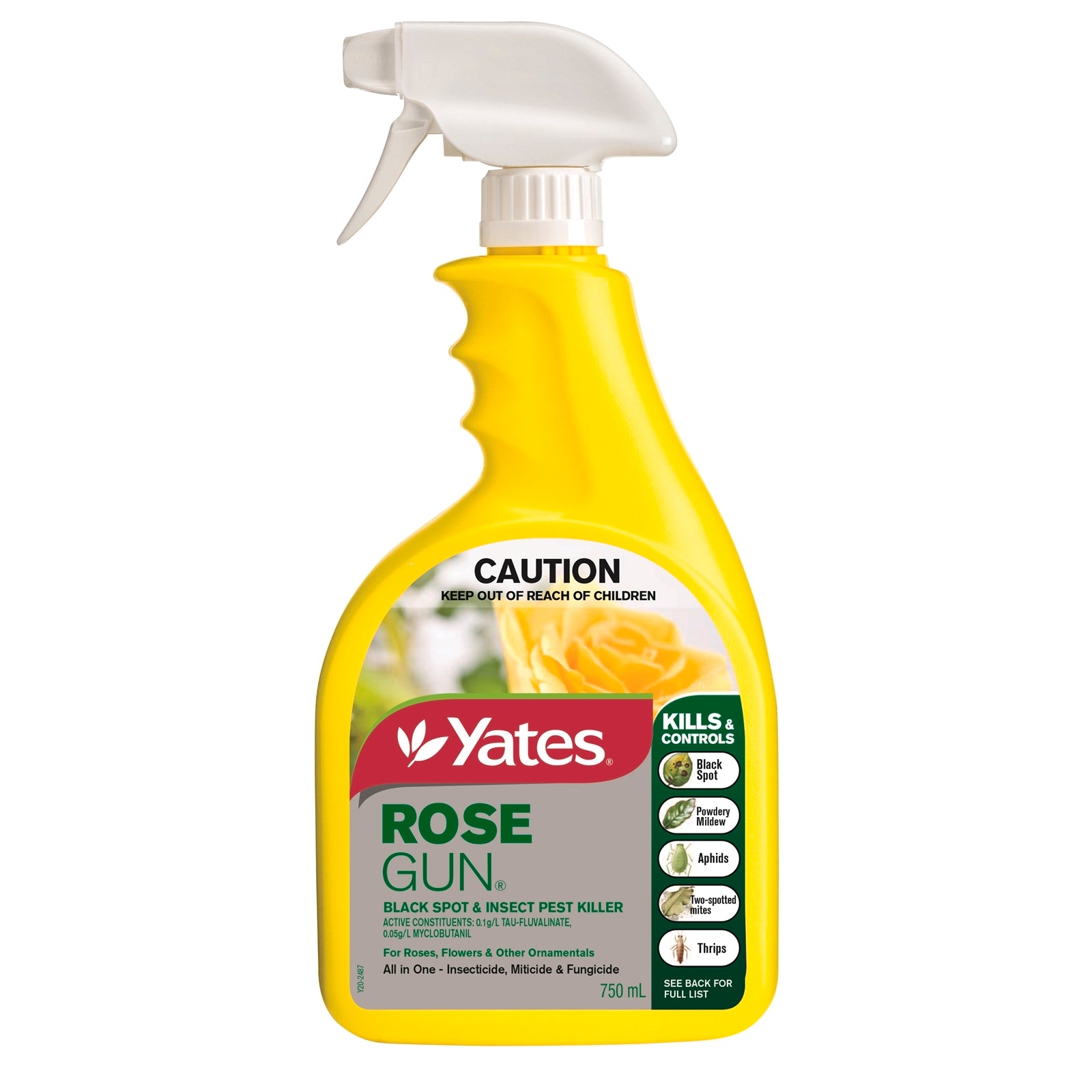Yates 750ml Rose Gun Black Spot and Insect Killer Ready To Use Spray