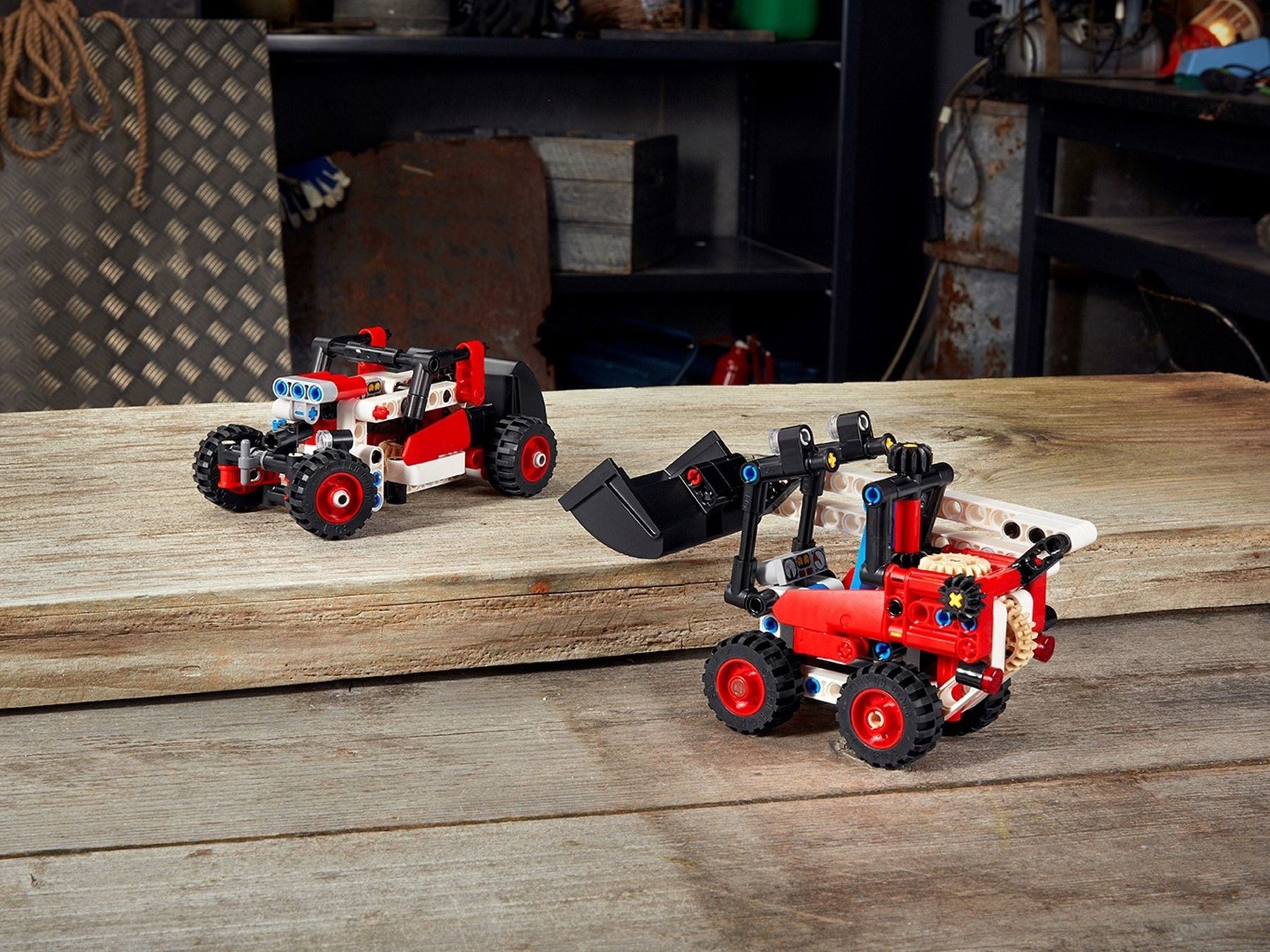 LEGO 42116 Skid Steer Loader & Hot Rod 2-in-1 Building Kit - SuperSaverAU - view 4