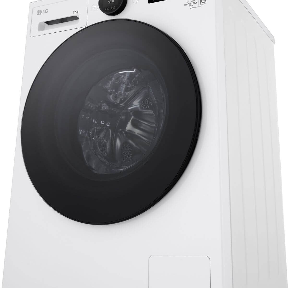 LG Series 9 12kg Front Load Washing Machine - Essence White, Microplastic Care, Steam+ - WX9-1412W