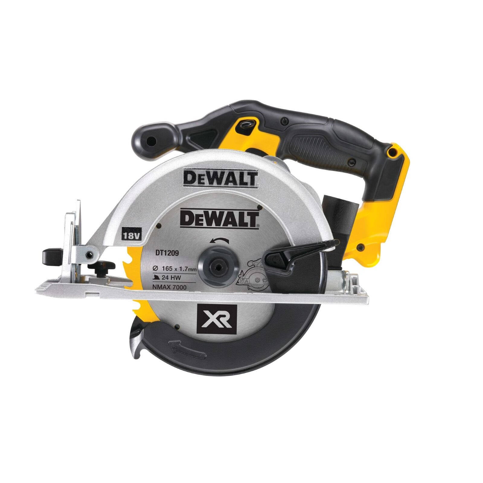 DeWALT 18V 165mm Li-Ion Cordless Circular Saw - Skin Only DCS391N-XE