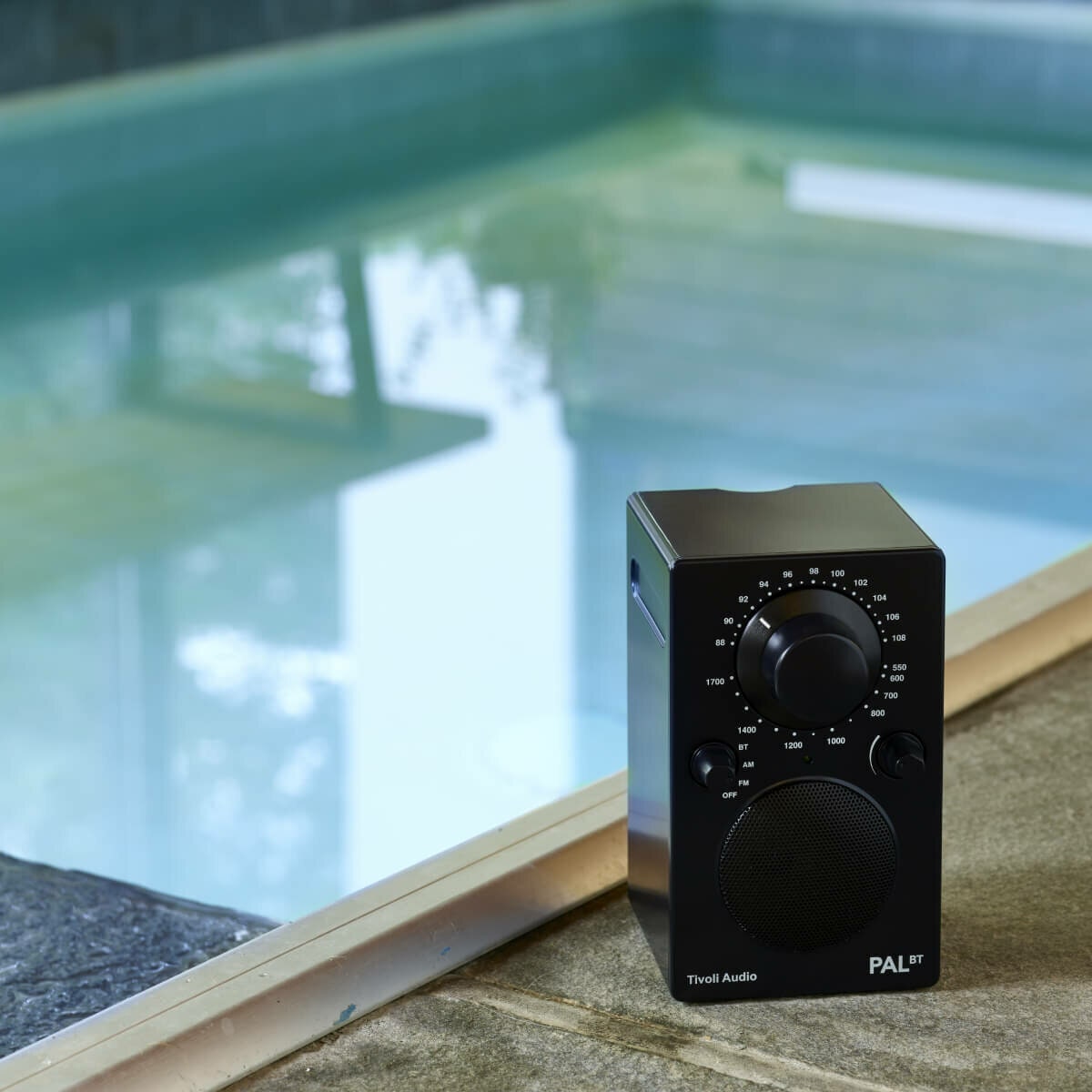 Tivoli Audio PAL Bluetooth Portable Radio - Black, AM/FM, 12-Hour Playback, Weather-Resistant - PALBTBLACK