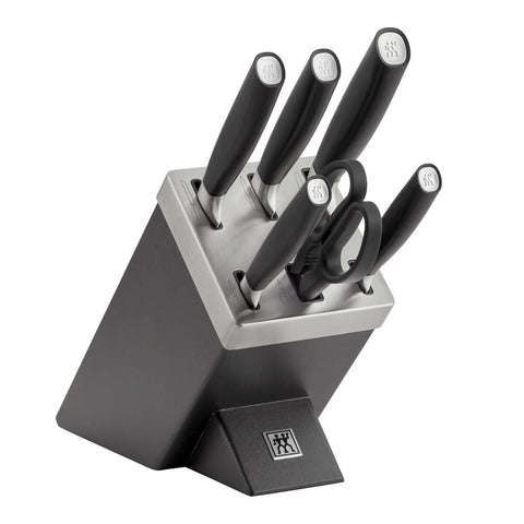 Zwilling All Star 5 Piece Knife Block Set - Ice-Hardened Blades and Self-Sharpening Block - 60489