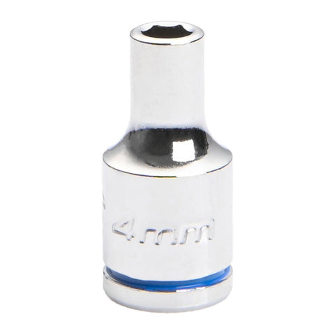 Kincrome 4mm 1/4" Drive Socket, 6 Point Chrome Vanadium Mirror Polish