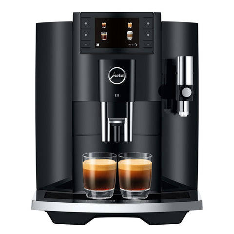 Jura E8 Automatic Coffee Machine - Up to 17 Specialty Coffees, 3.5-Inch Display - 15661
