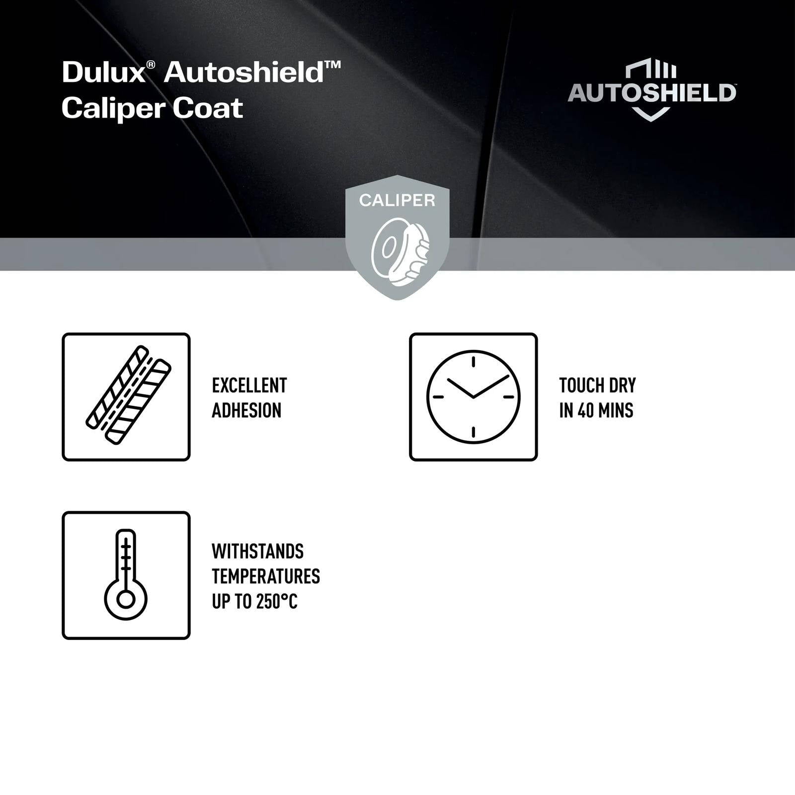 Dulux Autoshield Red Caliper Acrylic Lacquer Spray Paint 340g