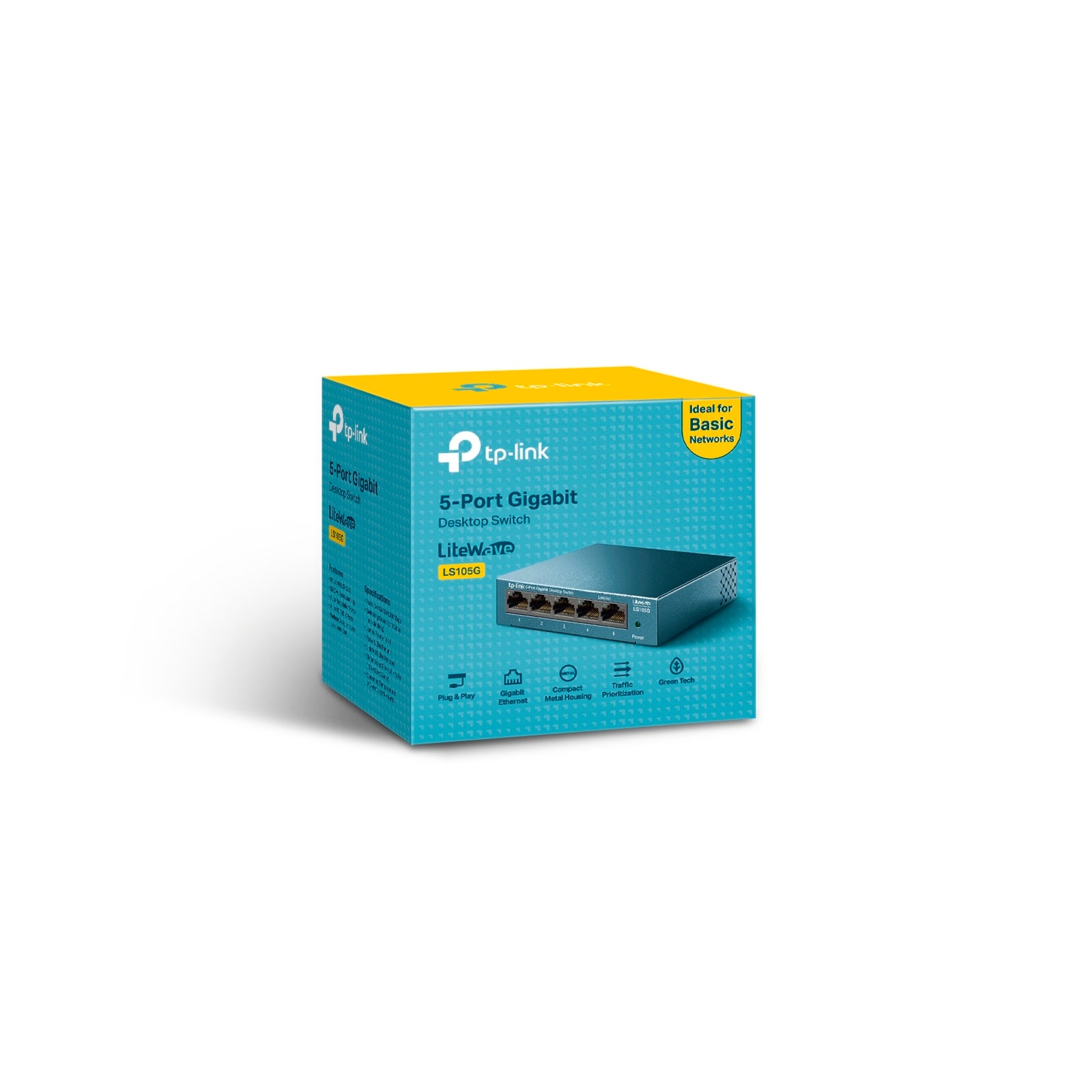 TP-Link LS105G 5 Port Gigabit Desktop Switch
