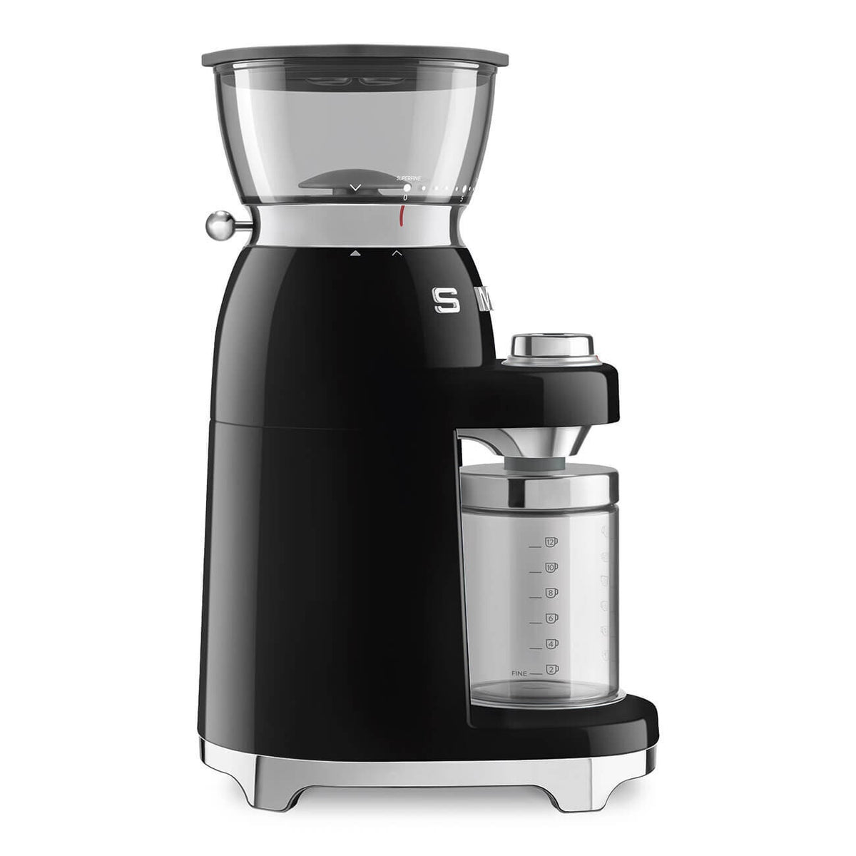 Smeg 50's retro style coffee grinder - black - 240g bean hopper - 50 grinding steps - CGF03BLAU