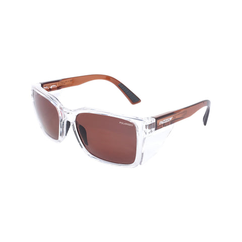 UV Wrap Copper Polarised Safety Glasses Anti-Fog Anti-Scratch