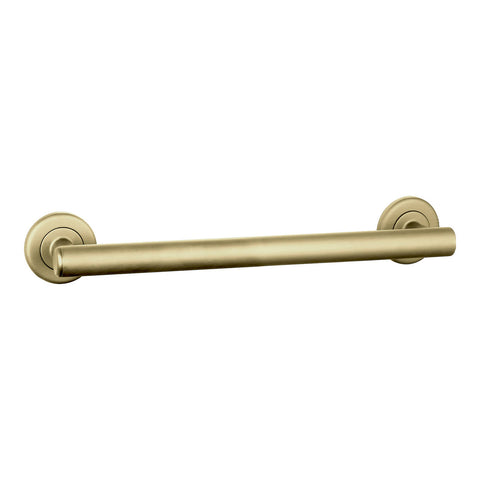 Evekare 450mm Brushed Brass Linear Grab Rail with Concealed Flange