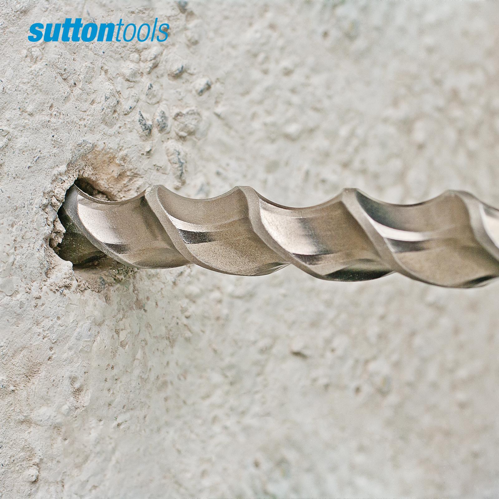 Sutton Tools 20 x 400mm DB TCT Masonry Drill Bit, Carbide Tip for Stone, Brickwork & Concrete
