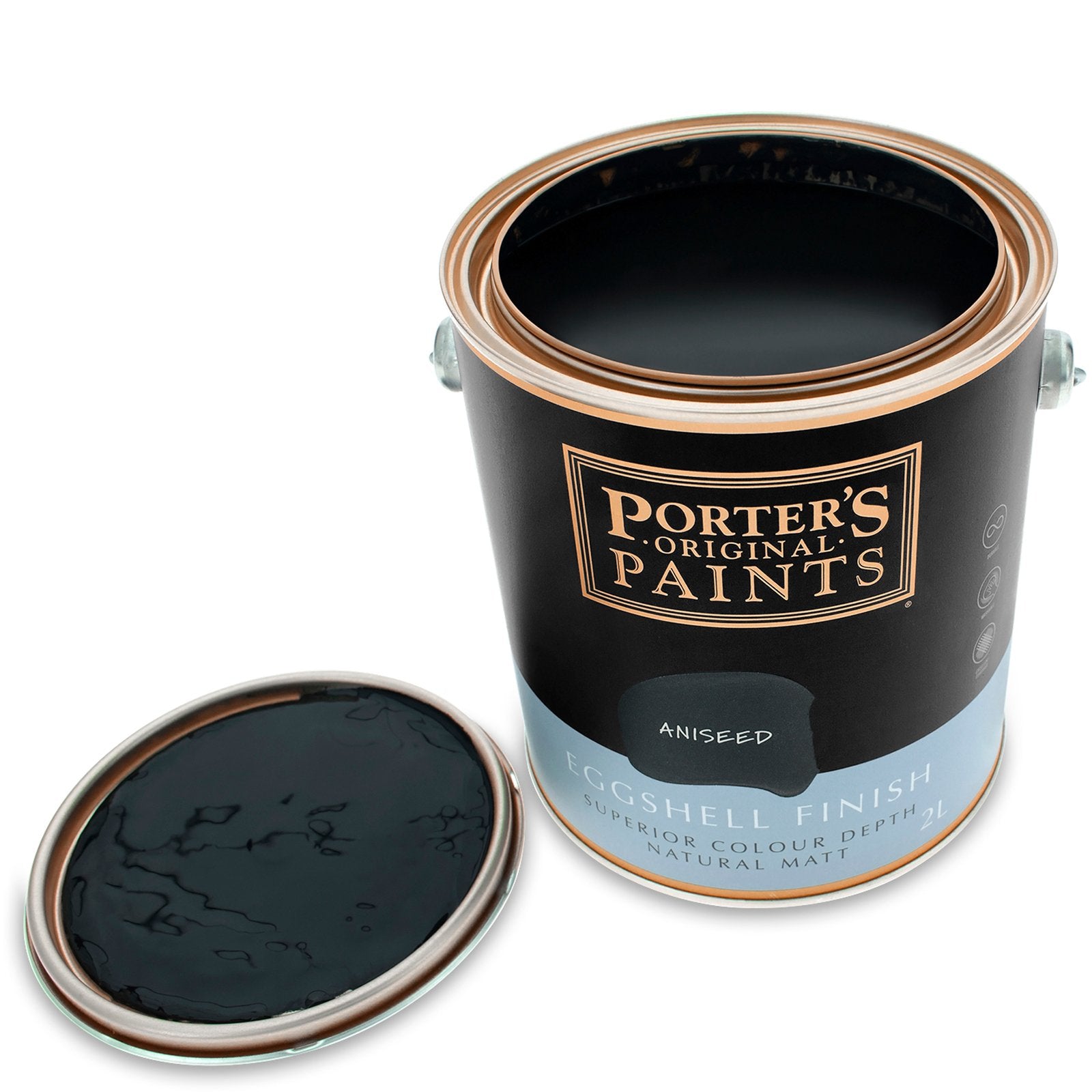 Porter's Paints Broadwall 2L Aniseed Eggshell Washable Wall Paint