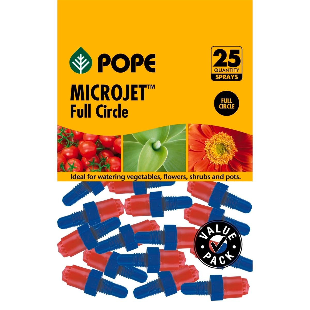 Pope Micro Full Circle Jet Spray 25 Pack Blue and Red 40L/h