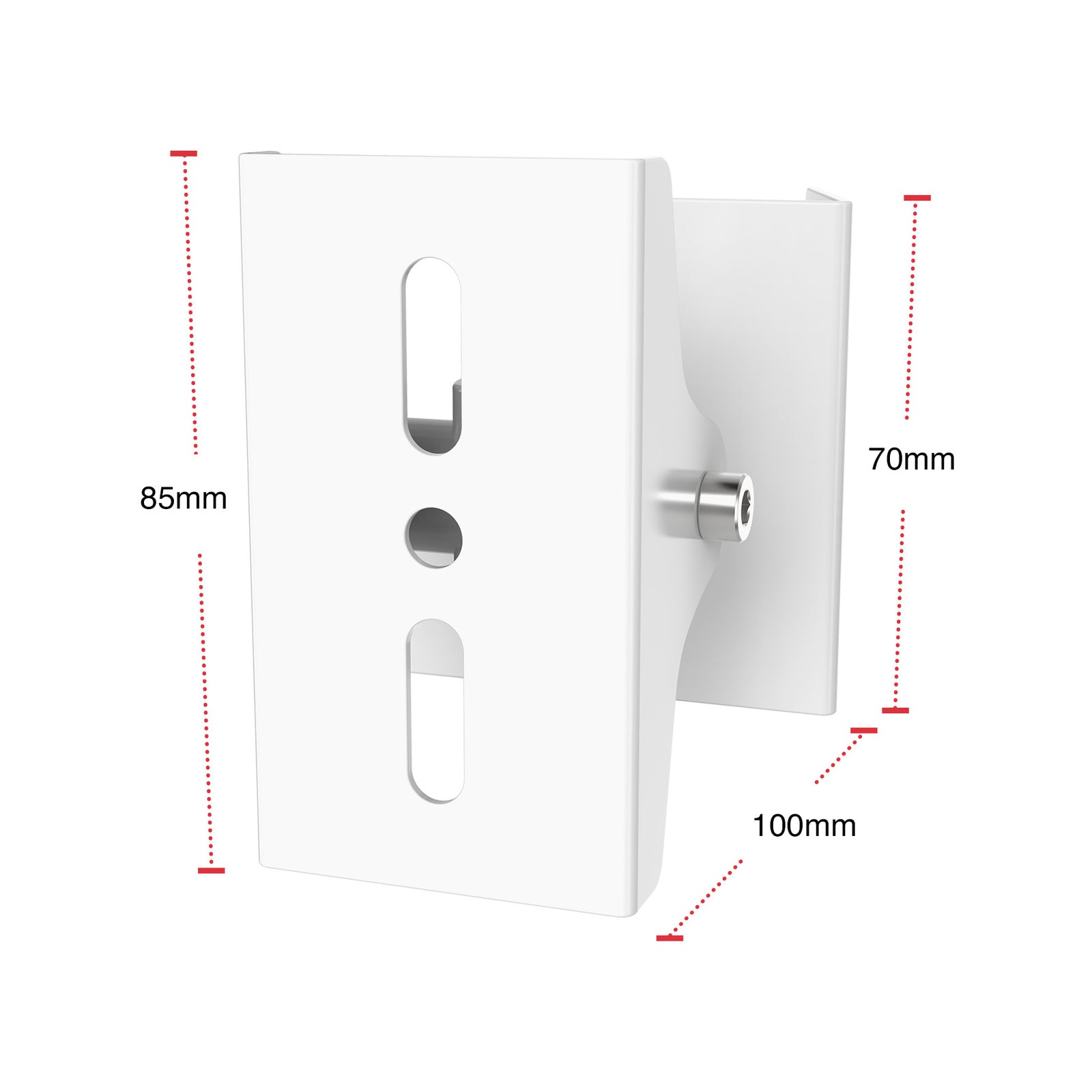 Orion Security Camera Pole Mount White Aluminium Indoor & Outdoor SCA03