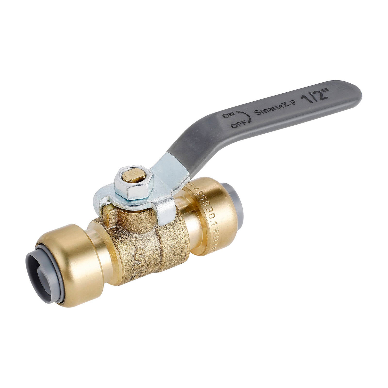 SmarteX-PEX 16mm Ball Valve, Lead Free Brass Push-Fit